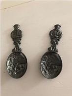 2 tinnen lepeltjes, Antiek en Kunst, Ophalen of Verzenden