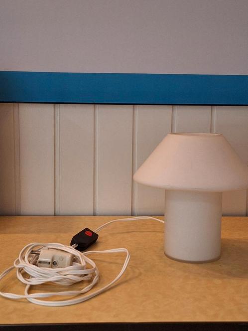 Hala Zeist paddenstoel tafellamp, Huis en Inrichting, Lampen | Tafellampen, Gebruikt, Minder dan 50 cm, Glas, Kunststof, Ophalen of Verzenden