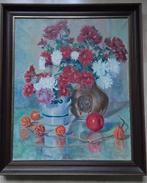 Bloemen Stilleven M. Izarin - Gorinchem, Antiek en Kunst, Kunst | Schilderijen | Klassiek, Ophalen