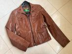 Jumbo Leren/leather jas/jack cognac bruin mt. L, Kleding | Dames, Jassen | Zomer, Ophalen of Verzenden, Zo goed als nieuw, Maat 38/40 (M)