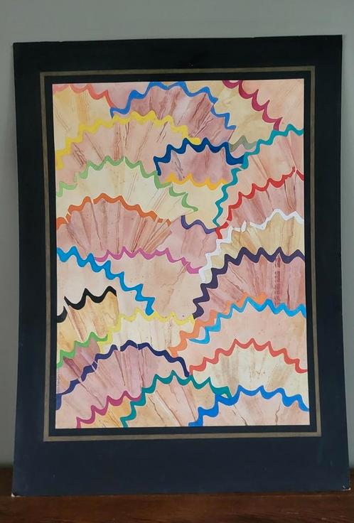 Puntenslijpsel II van Ton Beentjes, Antiek en Kunst, Kunst | Schilderijen | Abstract, Ophalen of Verzenden