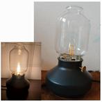 Lamp zwart 25 cm dimbaar  - olielamp Tarnaby Ikea tafellamp, Ophalen of Verzenden, Zo goed als nieuw, Glas, Minder dan 50 cm