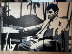 Scarface Tony Montana Al Pacino Handgeschilderd Portret, Antiek en Kunst, Kunst | Schilderijen | Klassiek, Ophalen