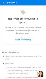 Ticket Duinoord 3-6 jaar piekdag, Eén persoon, Arrangement, Ticket of Toegangskaart