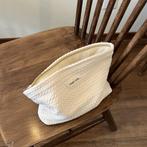 Designer make-up tas – geweven stof, Verzenden, Nieuw, Wit, Handtas