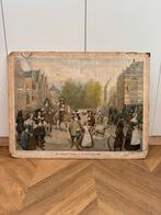 Schoolplaat Het Haagsche Voorhout 17e eeuw 110x83, Ophalen, Geschiedenis