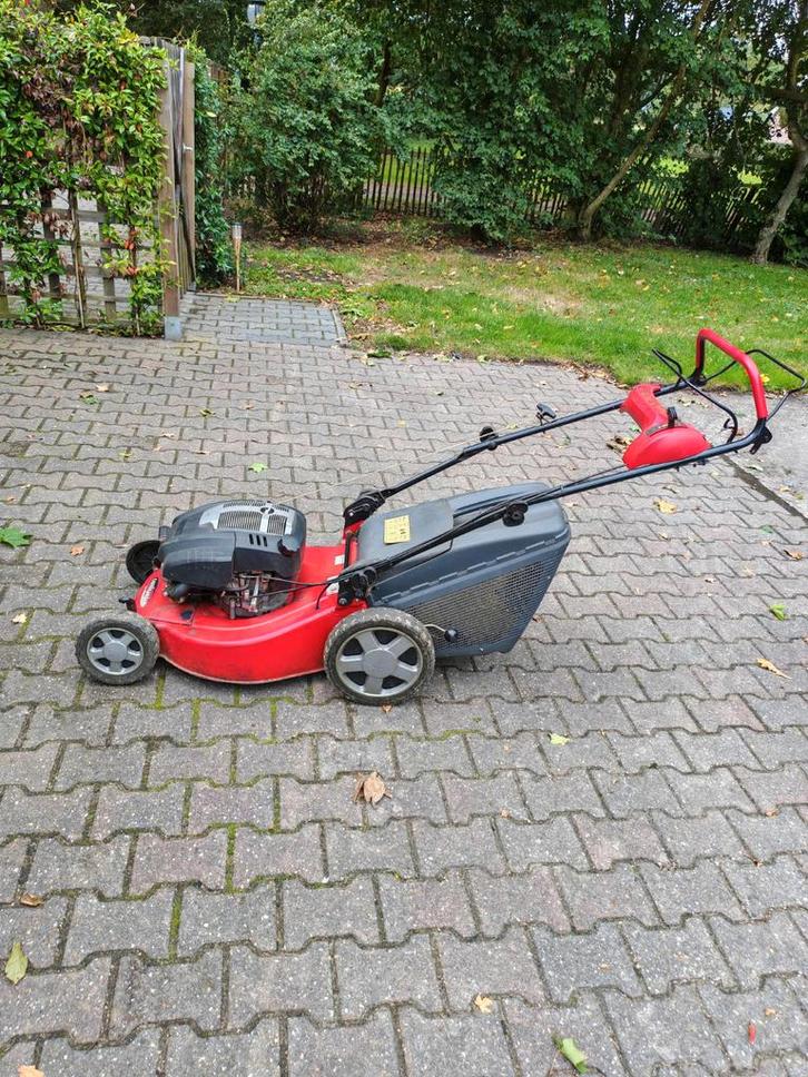 Castlegarden (Stiga) 53CM grasmaaier zelfrijdend opvang, Tuin en Terras, Grasmaaiers, Gebruikt, Benzine-grasmaaier, 50 cm of meer