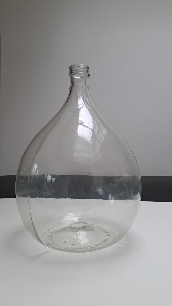 Glazen Fles - dame Jeanne, buikfles wijn gist 45 cm, Huis en Inrichting, Woonaccessoires | Vazen, Ophalen