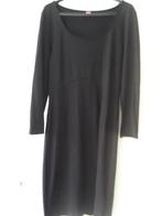 Jurk zwart Kyra en Co lange mouw L, Kleding | Dames, Ophalen of Verzenden, Zo goed als nieuw, Zwart, Knielengte