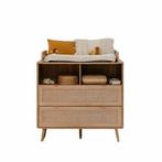 van asten Commode Finori Bali Eiken/Riet Decor incl. Opzet, Kinderen en Baby's, Kinderkamer | Commodes en Kasten, Ophalen of Verzenden