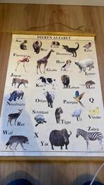 Nieuw Poster schilderij dieren alfabet, Ophalen of Verzenden, Nieuw, Wanddecoratie