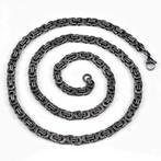 68cm x 6,5mm Koningsketting Heren RVS Verouderde Zilverkleur, Sieraden, Tassen en Uiterlijk, Kettingen, Overige materialen, Birgitta-Gracht 33, 6465 EL Kerkrade, Nederland
