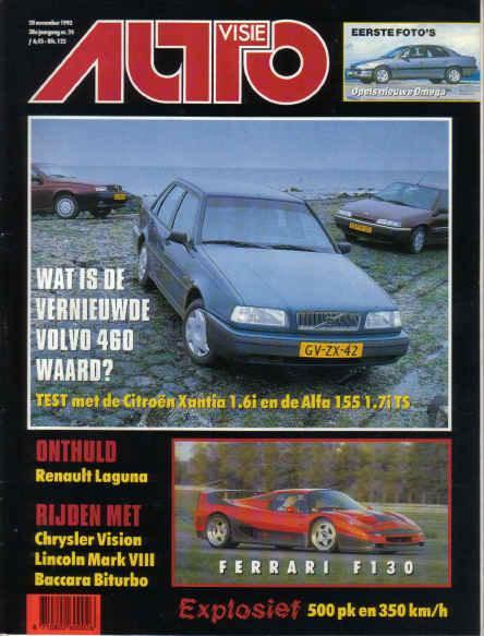 Autovisie 24 1993 : Citroen Xantia - Volvo 460 - Saab 900S, Boeken, Auto's | Folders en Tijdschriften, Gelezen, Algemeen, Ophalen of Verzenden