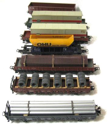 H0 Marklin 6 wagons + 1 Faller wagon – Gebruikte  beschikbaar voor biedingen