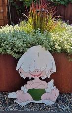 Geboorte bord. Baby uit ei, Ophalen, Gebruikt
