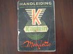 Kaptein Mobylette 1955 bromfiets instructie boekje, Ophalen of Verzenden, Gebruikt