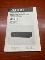 Handleiding Denon dr-m10 cassettedeck tapedeck, Audio, Tv en Foto, Overige Audio, Tv en Foto, Ophalen of Verzenden
