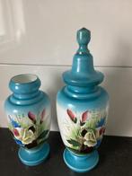 Porseleinen Vazenset - 3 stuks, Ophalen, Gebruikt, Blauw, Aardewerk of Porselein