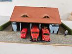Brandweergarage vakwerk H0 met Märklin & Busch wagens, Ophalen, Gebruikt, Brug, Tunnel of Gebouw, Märklin