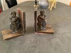 Twee bronzen Volendammers boeken steunen, Antiek en Kunst, Curiosa en Brocante, Ophalen of Verzenden