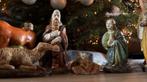 Gipsen Kerststal jaren 90, handgemaakt, Antiek en Kunst, Ophalen