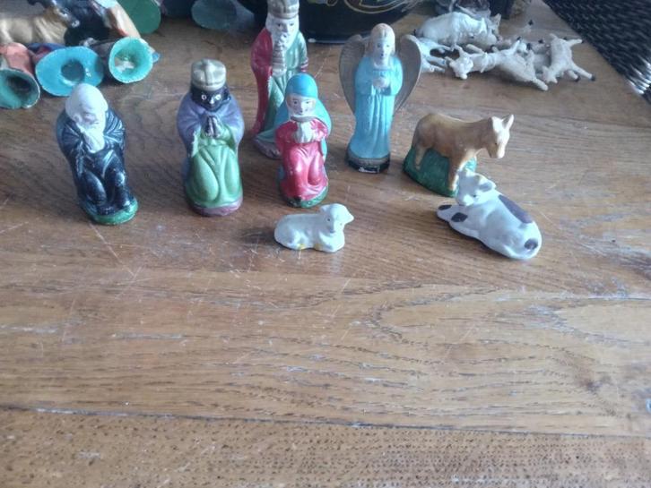 oudere porseleinen kerstbeeldjes gemerkt JAPAN, Diversen, Kerst, Gebruikt, Ophalen of Verzenden