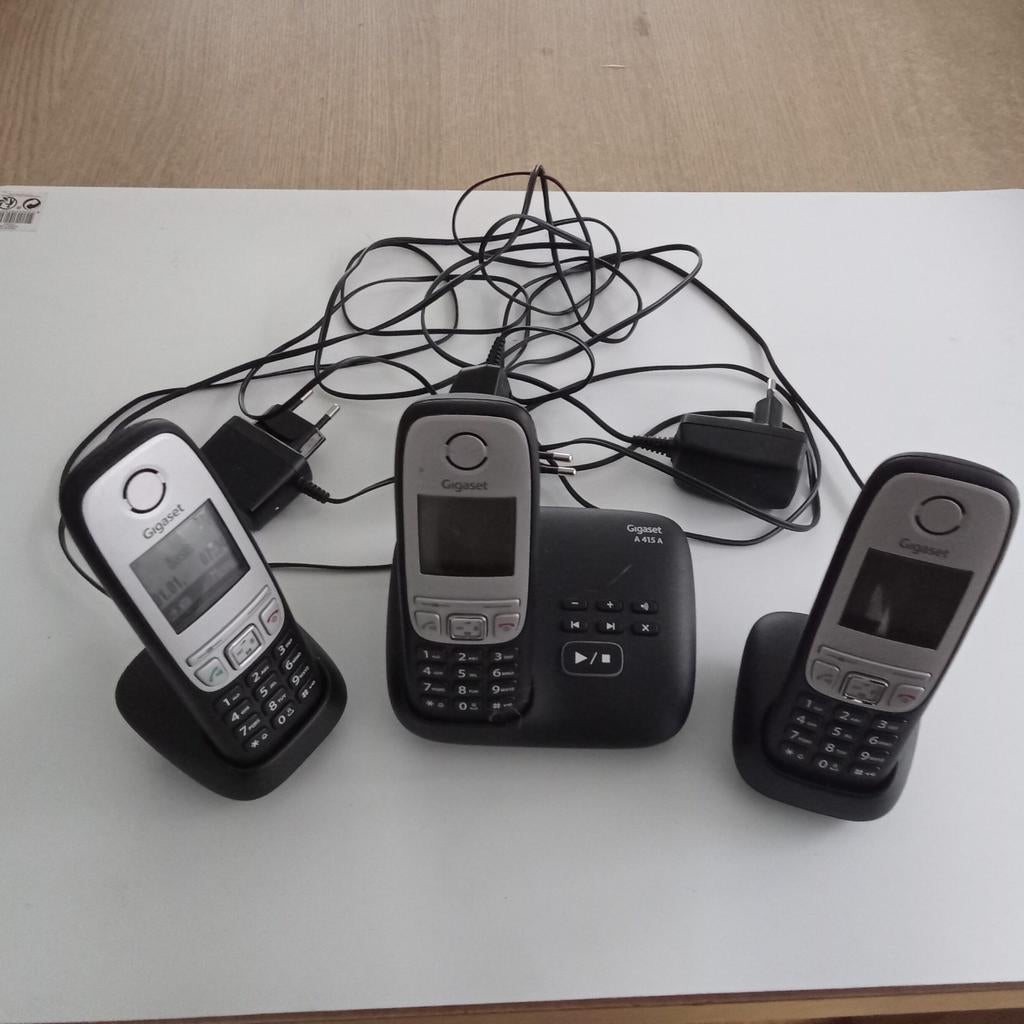 Gigaset telefoon met antwoordapparaat, Ophalen of Verzenden, Gebruikt, 3 handsets