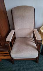 Klassieke Stoel met Stoffen Bekleding, Ophalen, Hout, Gebruikt, 50 tot 75 cm