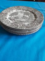 BRUINE BORDEN 6 STUKS ENGLISH IRINSTONE, Huis en Inrichting, Keuken | Servies, Ophalen, Overige stijlen, Bord(en)