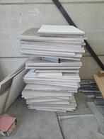 Partij gebruikte plafondplaten (60x60cm) + lichtarmaturen, Doe-het-zelf en Verbouw, Ophalen of Verzenden, Gebruikt, Overige materialen