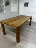 Houten eettafel, Huis en Inrichting, Tafels | Eettafels, Ophalen, Gebruikt, 50 tot 100 cm, Vijf personen of meer