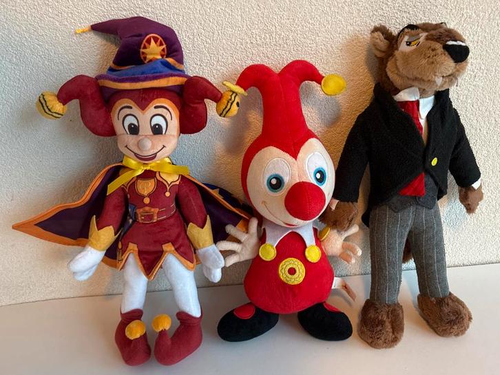 2 Efteling Knuffels: Pardoes en Wolf, Verzamelen, Efteling, Zo goed als nieuw, Overige typen, Ophalen of Verzenden