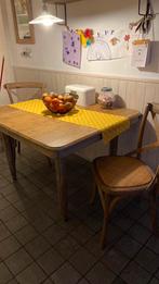 Oude eettafel, Huis en Inrichting, Tafels | Eettafels, Ophalen, Gebruikt, 50 tot 100 cm, 50 tot 100 cm