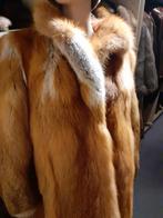 Hele dikke echte Red Fox bontjas bont jas bontmantel  M, Ophalen of Verzenden, Zo goed als nieuw, Maat 38/40 (M), Bruin