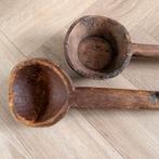 Oude houten lepels uit India - Decoratie, Ophalen of Verzenden