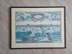 Gravure stad/ haven Kampen circa 1581, Antiek en Kunst, Ophalen of Verzenden