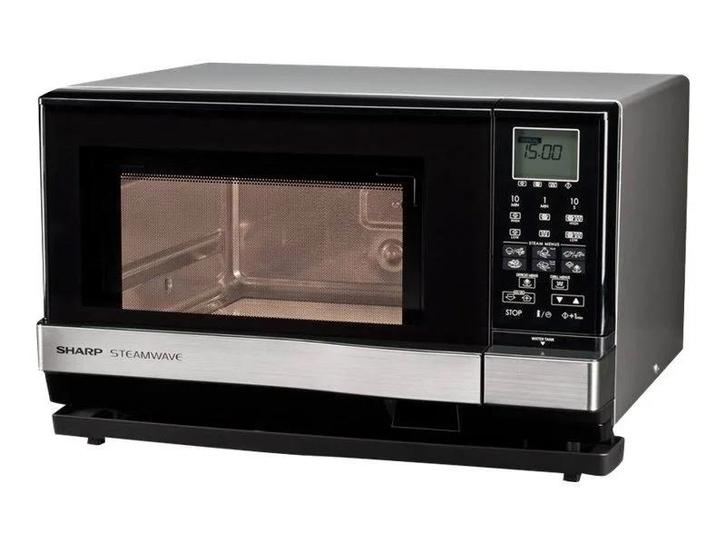 Sharp Steamwave Magnetron, Witgoed en Apparatuur, Magnetrons, Gebruikt, Vrijstaand, Magnetron, 45 tot 60 cm, Grill, Draaiplateau