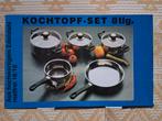 Pannenset, nieuw in doos, Ophalen of Verzenden, Nieuw, Rvs, Pannenset