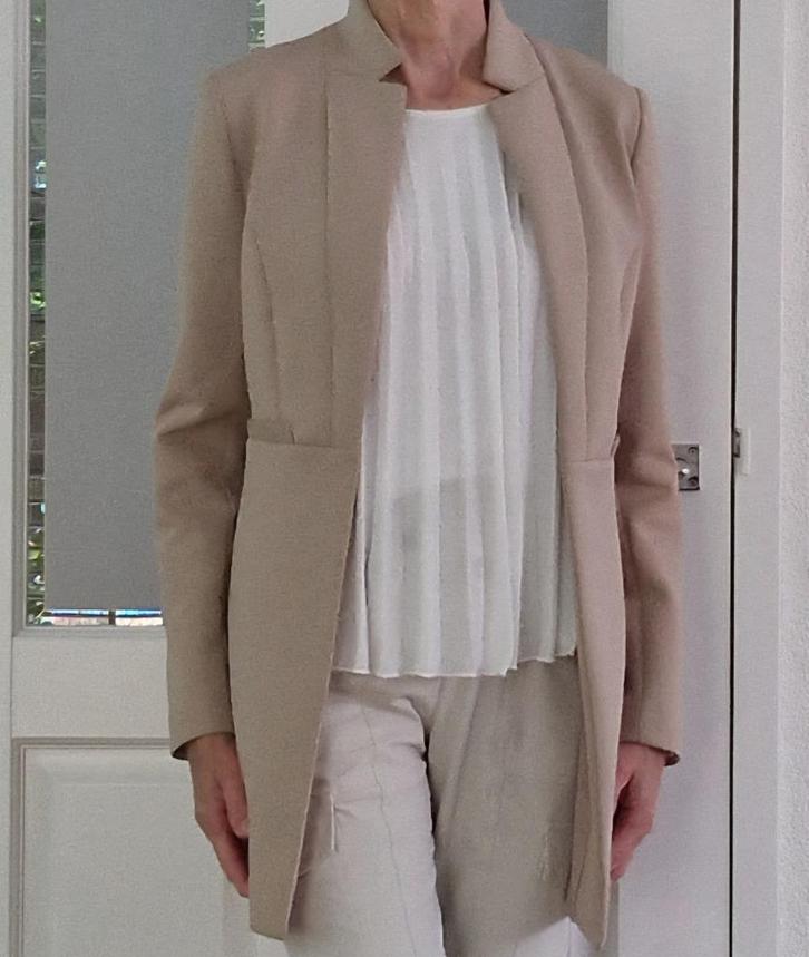 Yaya scuba blazer in maat S, Kleding | Dames, Jasjes, Kostuums en Pakken, Zo goed als nieuw, Jasje, Maat 36 (S), Overige kleuren