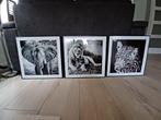 Wilde dieren 3 luik schilderij, Huis en Inrichting, Woonaccessoires | Schilderijen, Tekeningen en Foto's, Ophalen, Minder dan 50 cm