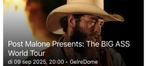 Post Malone tickets Gelredome, Twee personen, September