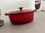 Le Creuset braadpan, Huis en Inrichting, Ophalen, Gebruikt, Koekenpan of Braadpan, Gietijzer