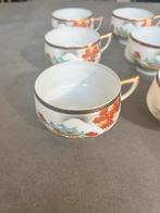 Antiek Japans Theeservies - Theepot & 6 Kopjes - Compleet Se, Ophalen of Verzenden