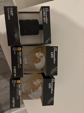 Industriële Hanglamp met 2 LED Lampen beschikbaar voor biedingen