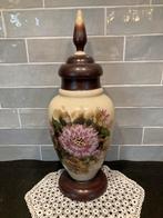 Antieke opaline dekselvaas (280126c), Ophalen of Verzenden