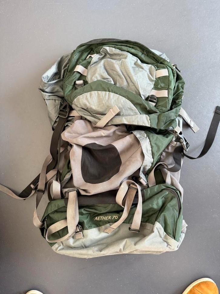 Osprey Aether 70 Rugzak, Sport en Fitness, Bergsport en Wandelen, Gebruikt, Rugzak, Ophalen of Verzenden