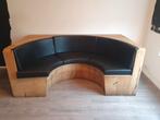 Grote ronde eetbank - Sattelietbank, Ophalen, Gebruikt, Leer, Modern
