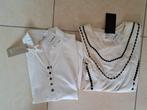 2 Gina tops met lange mouw, maat M, gebroken wit/kit, nieuw, Wit, Zo goed als nieuw, Lange mouw, Gina
