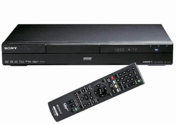 Sony Blu-Ray DVD speler+160 GB Harde Schijf,type RDR-AT100,, Audio, Tv en Foto, Dvd-spelers, Zo goed als nieuw, Dvd-recorder, Sony