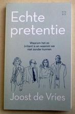 Echte Pretentie Joost de Vries, Gelezen, Verzenden, Joost de Vries, Eén auteur